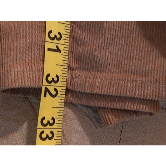 BONOBOS Men's 35 x 32 Slim Fit Corduroy Pants Straight Leg Slacks Khaki Tan EUC - Picture 8 of 9